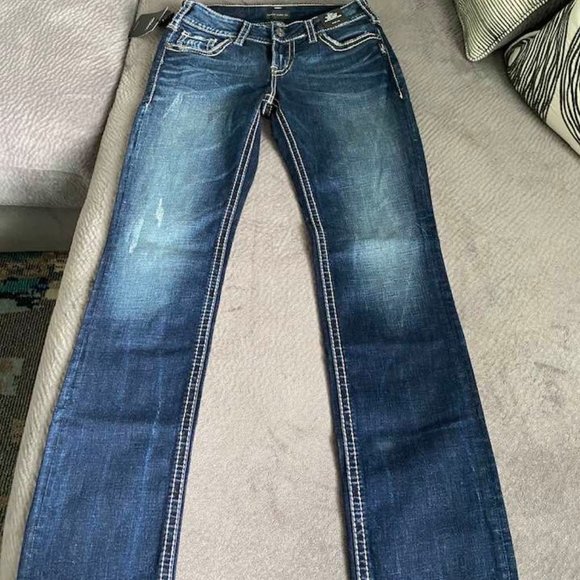 Silver Jeans Suki Mid Rise Curvy Fit 28/32 - Picture 4 of 9